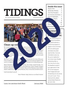 Image of the newsletter with 2020